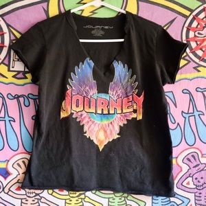 Journey Graphic Tee Cropped Womens Small